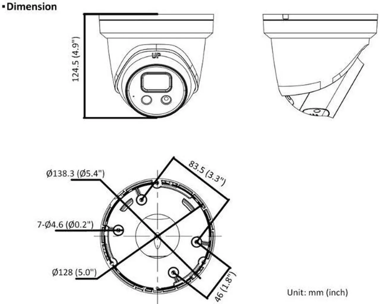 Alt view image 3 of 6 - LT Security Inc. LTCMIP3D82W-28SDA-SL 8MP IR WDR 3D-DNR Outdoor Network H.265+ PoE Turret Camera with 2.8mm Lens, Metal