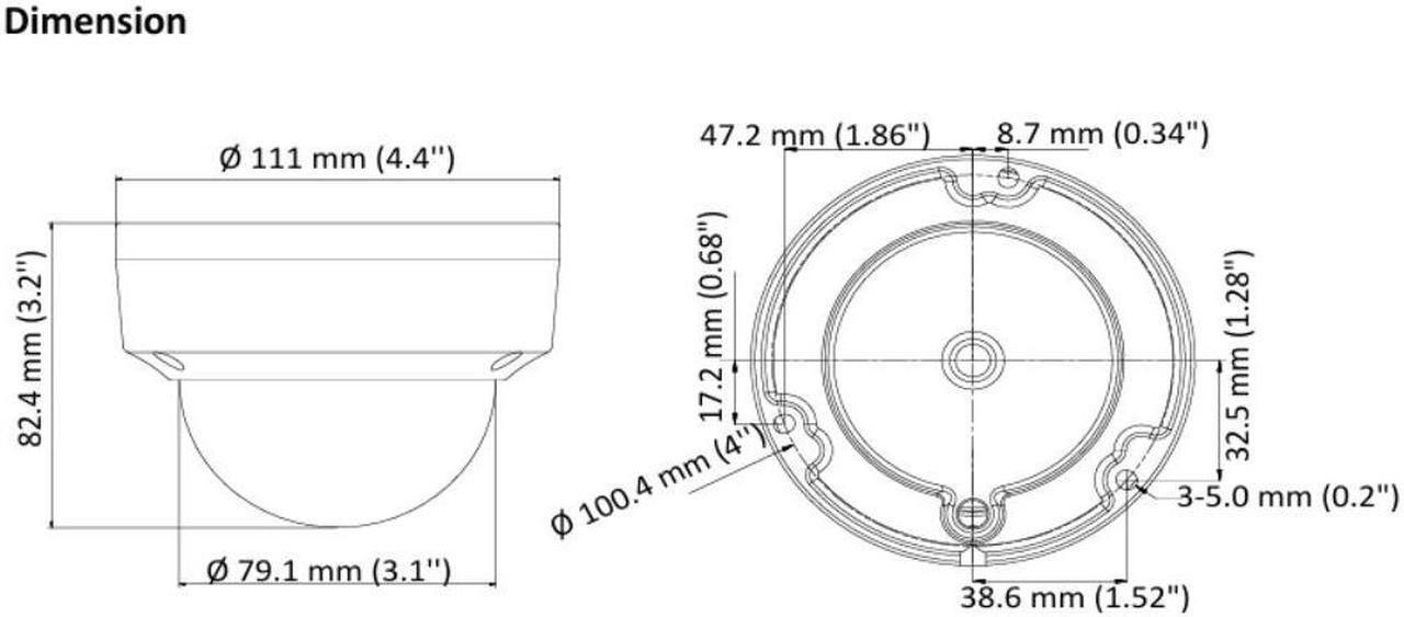 Alt view image 2 of 5 - LT Security Inc. LTCMHD7382-28F 8MP Smart IR WDR 3D-DNR Outdoor Network PoE Dome Camera with 2.8mm Lens, Metal