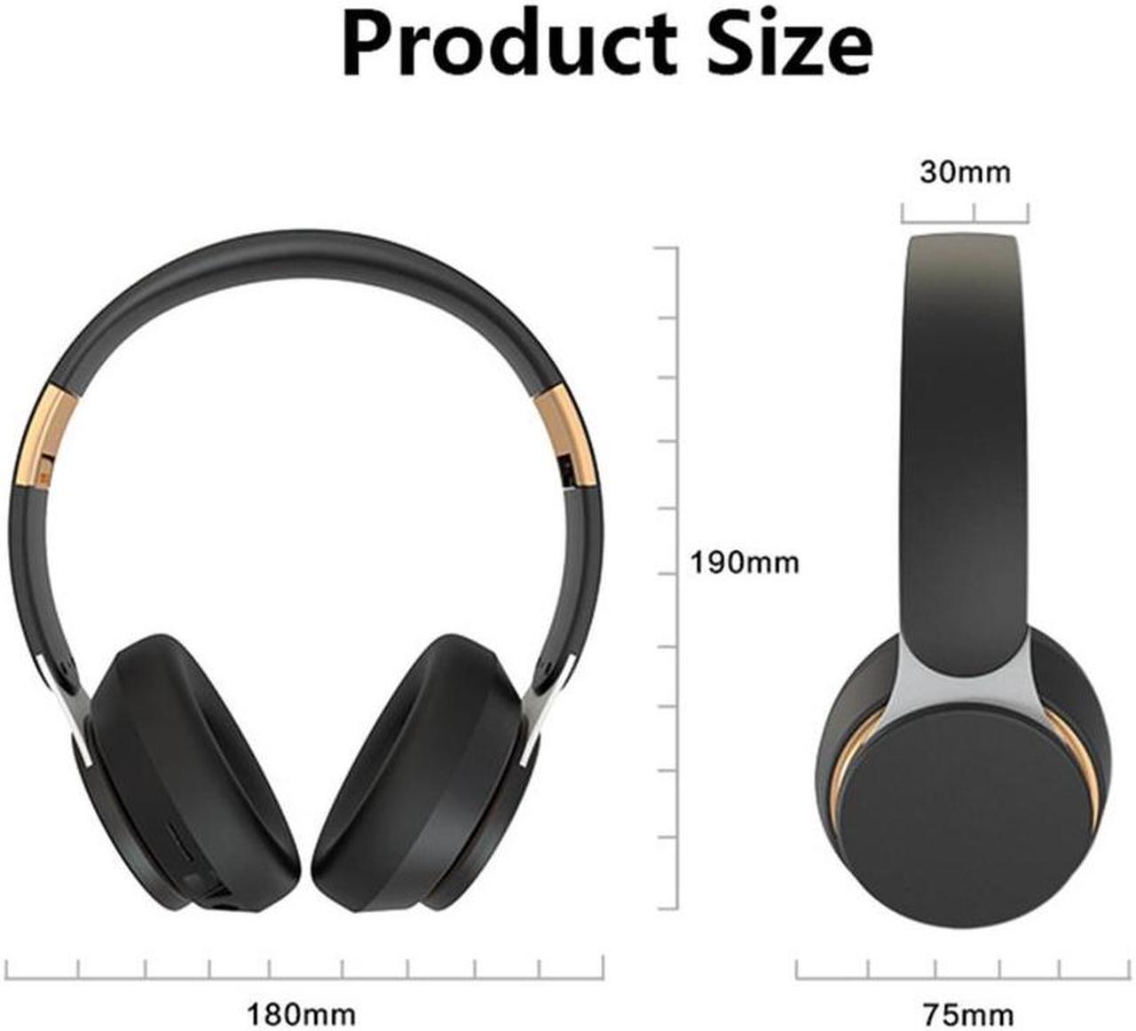 Alt view image 4 of 5 - Furulu Foldable Stereo Adjustable Wireless BT Headphones For Phone PC Laptop Tablet MP3