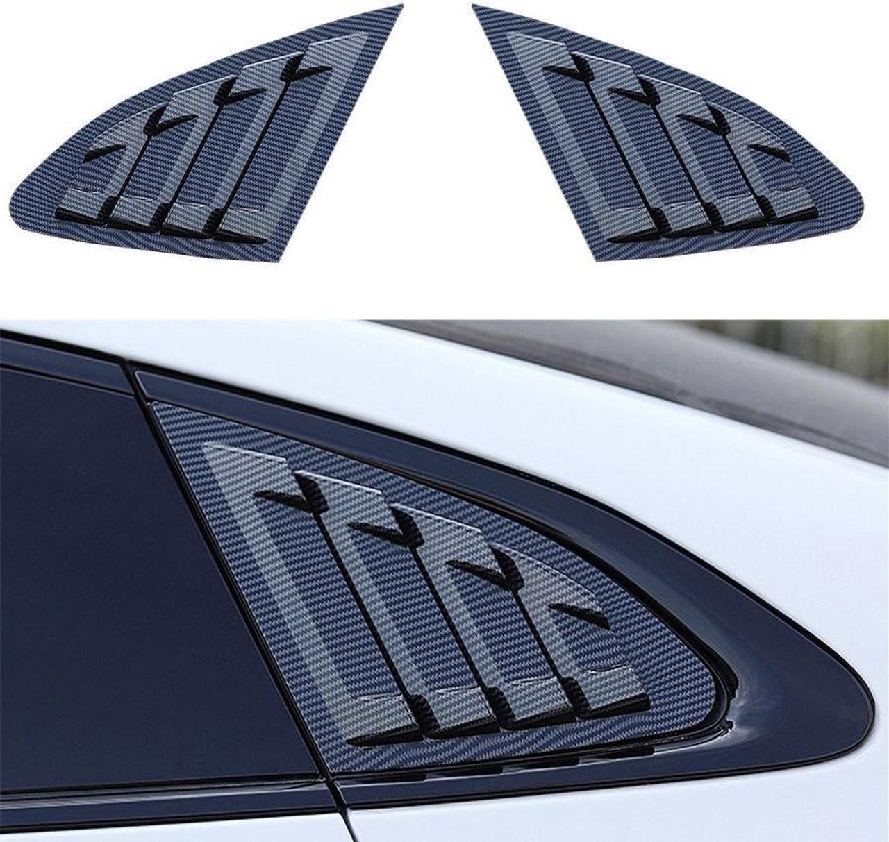 2 x Carbon Fiber Look Window Louver Cover for Chevrolet Malibu XL 2016-2020