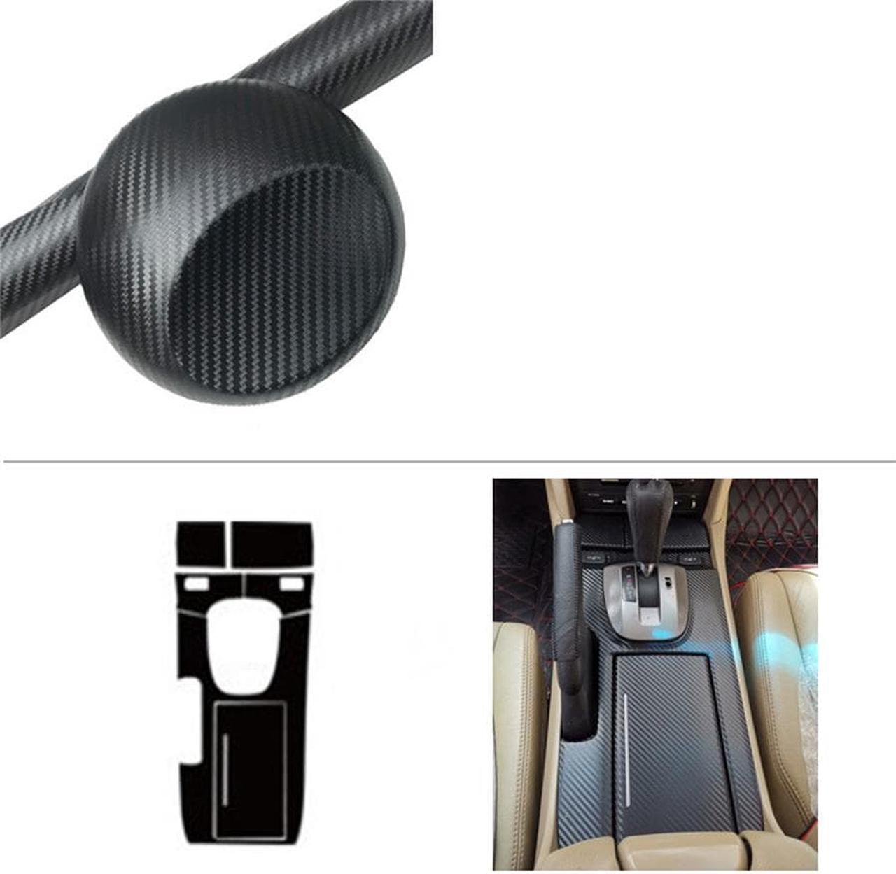 Carbon Fiber Look Gear Shift Box Panel Cover Trim Sticker For Honda Accord 2008-2012