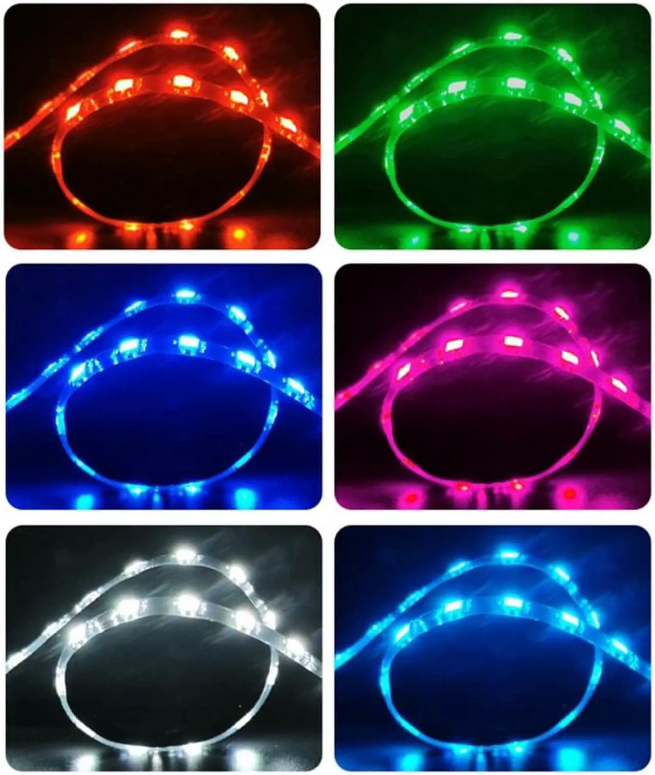 Alt view image 3 of 6 - 5V 3PIN ARGB/4 PIN RGB LED Soft Bar for PC Case Computer Chassis RGB LED Light Strip 40cm Magnetic Multicolor  1pc