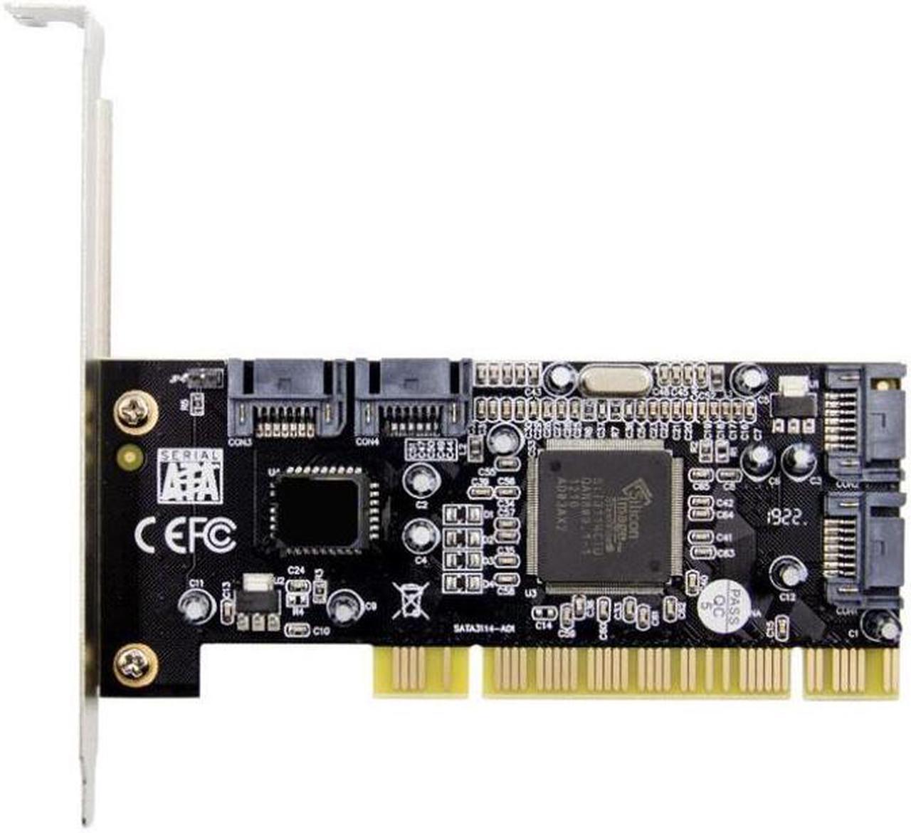 Alt view image 3 of 7 - PCI To SATA Controller Adapter Card Converter