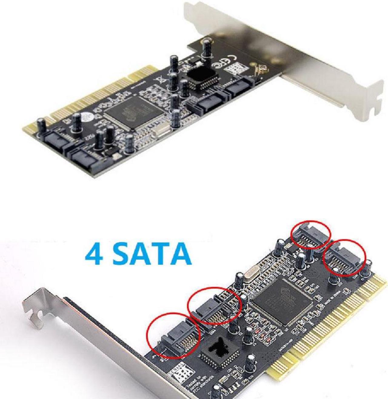 Alt view image 6 of 7 - PCI To SATA Controller Adapter Card Converter