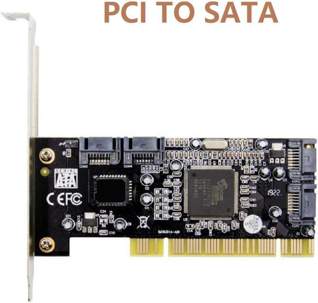 Alt view image 2 of 7 - PCI To SATA Controller Adapter Card Converter