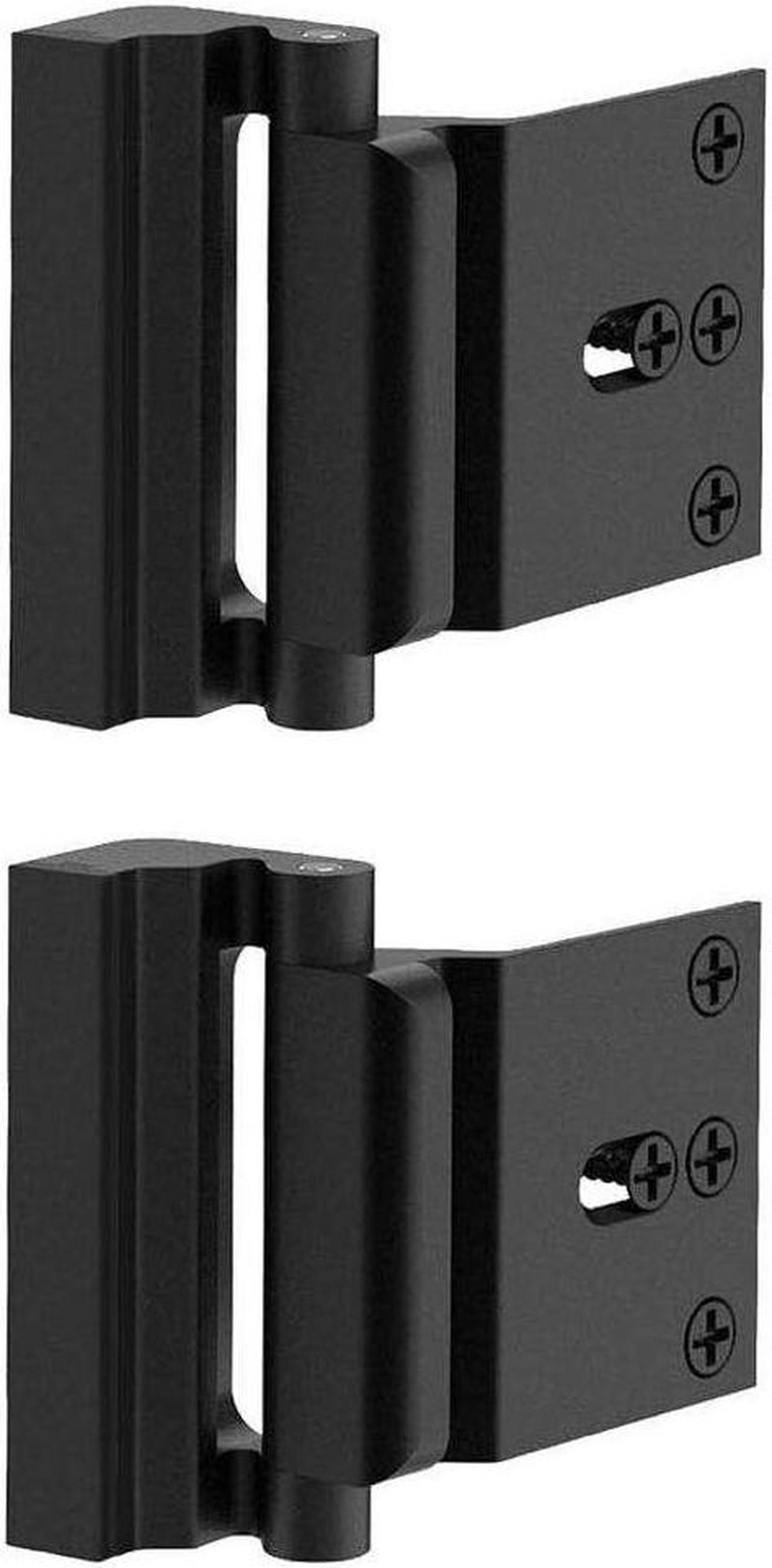 2 Set Black Home Security Door Lock to Home Prevent Unauthorized Entry