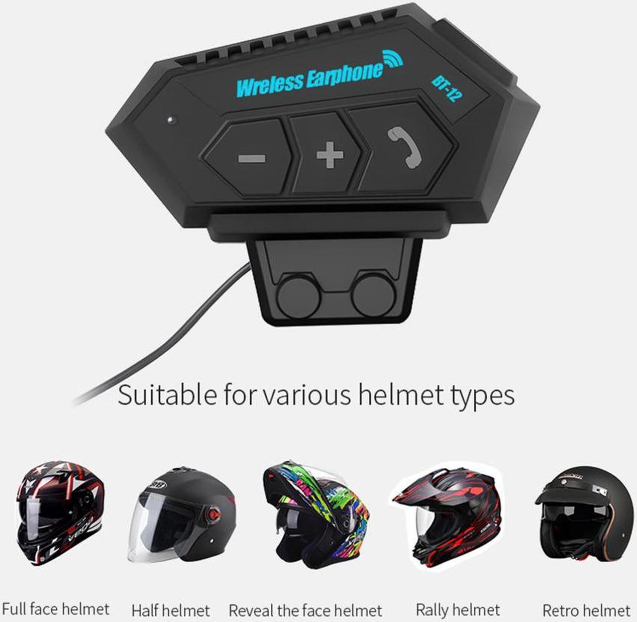 Rechargeable Motorcycle Wireless Bluetooth Helmet Headset Headphone Speaker