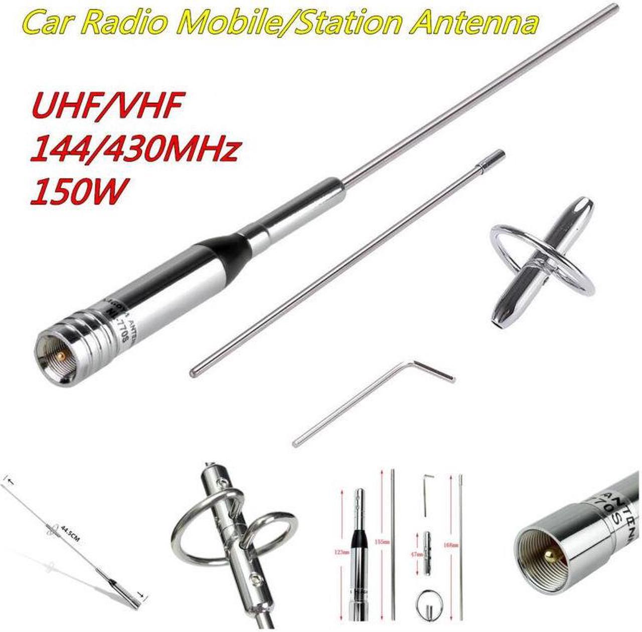 Metal NL770S Vehicle Radio Mobile Dual Band UHF/VHF 144/430MHz 150W Antenna Kit