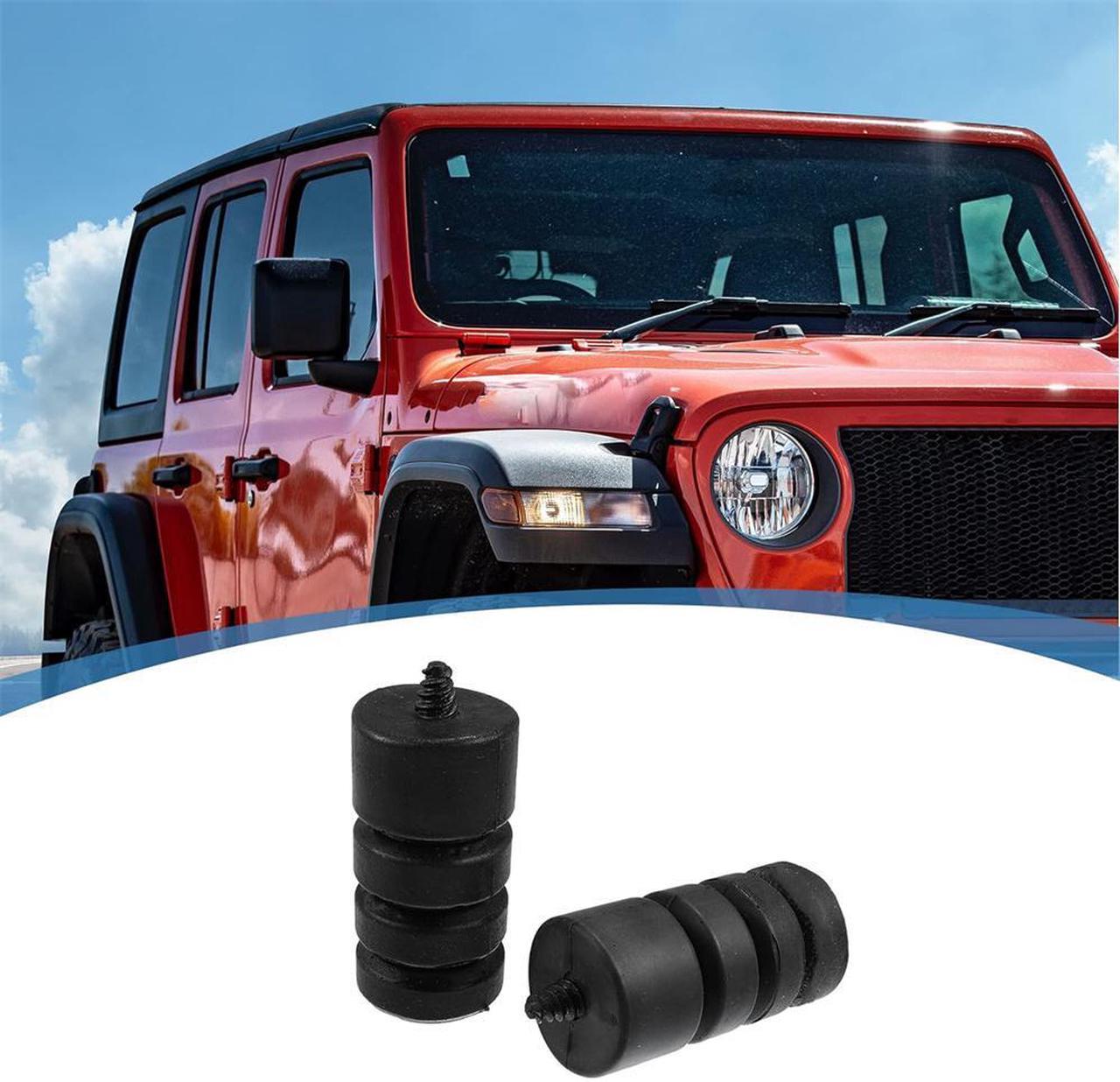 Yassdwbn 2Pcs Car Tailgate Spare Tire Bumper Stops Black For Jeep Wrangler JL 2018-2023