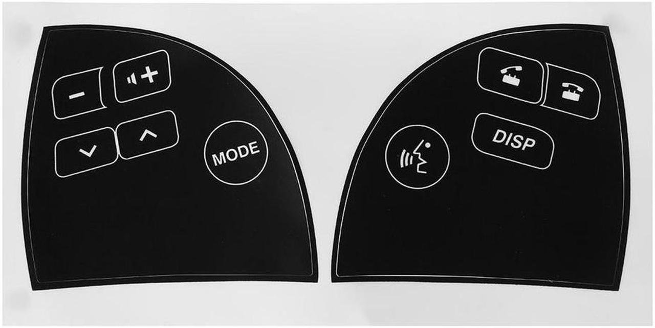 Yassdwbn 1 Set x Steering Wheel Button Repair Decals Stickers For Lexus ES350 2007-2012