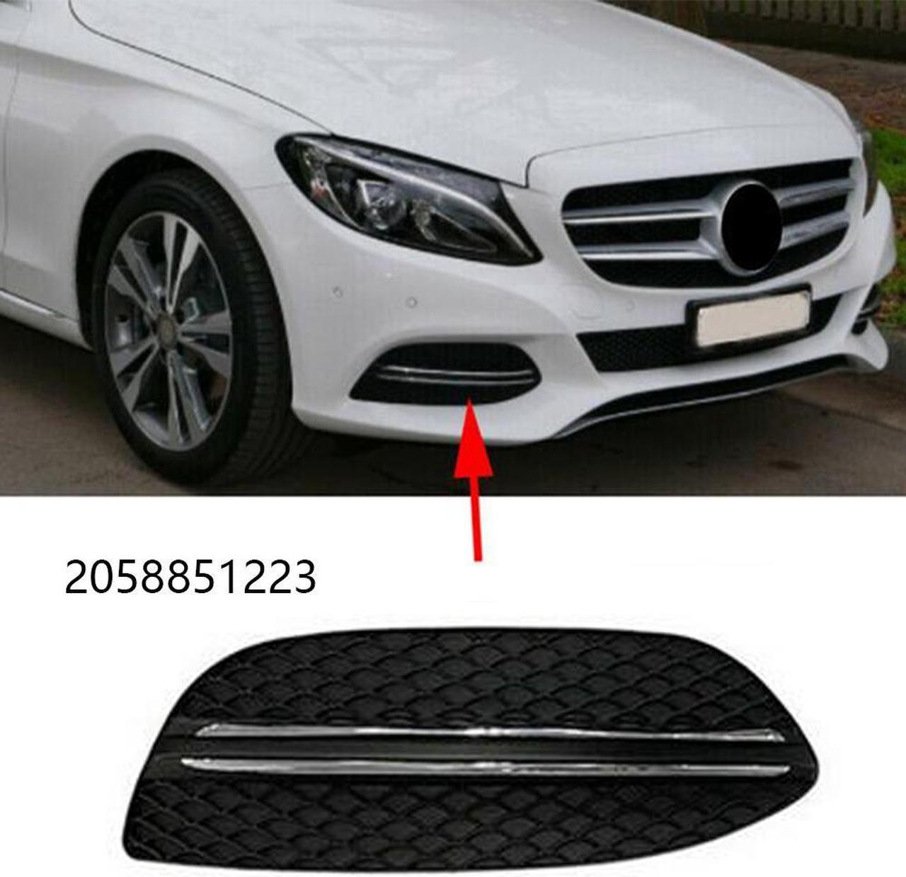 Yassdwbn 2058851223 Right Fog Light Air Vent Grille Covers For Mercedes Benz C Class W205