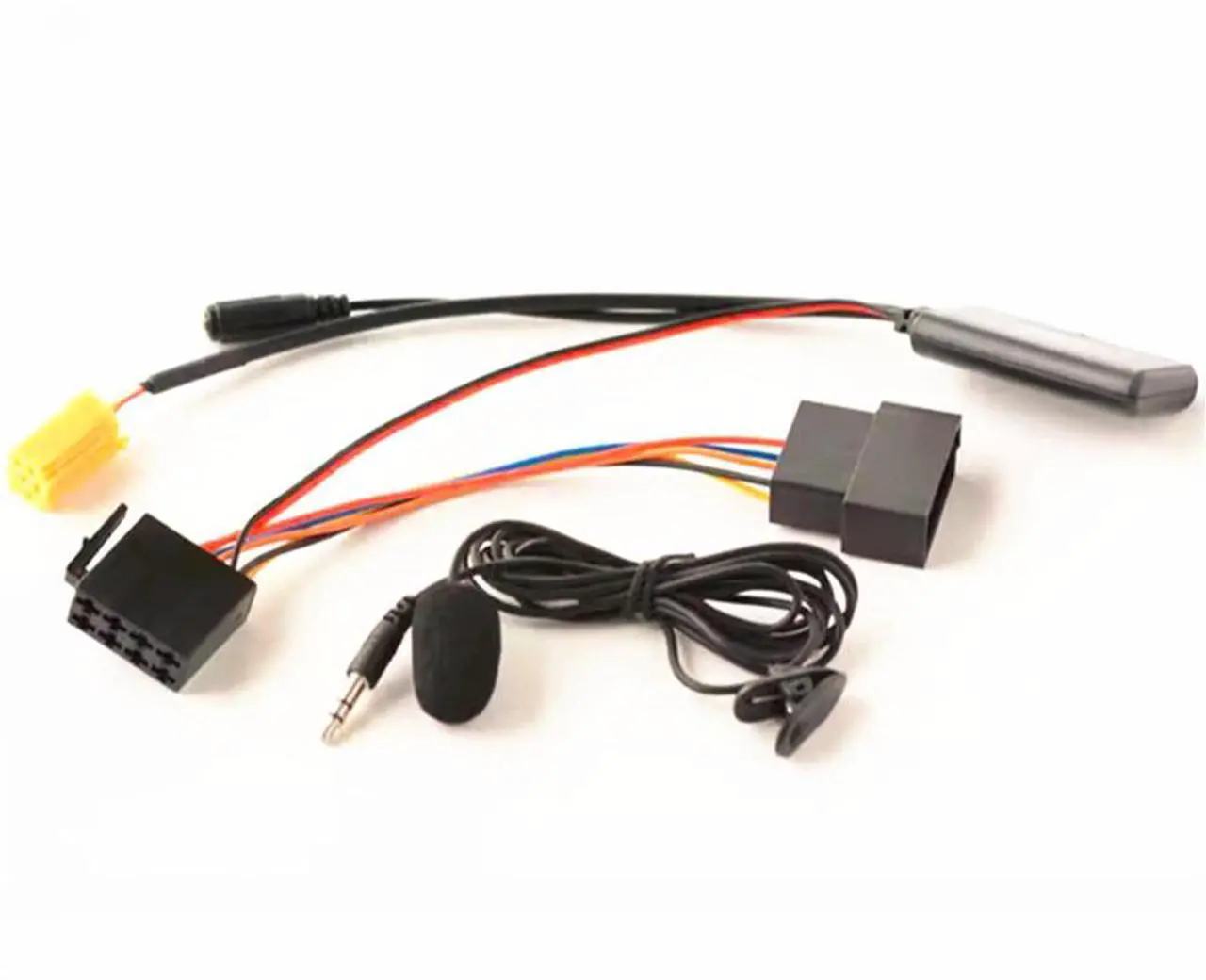 Alt view image 5 of 5 - Furulu Bluetooth 5.0 Aux Cable Microphone Adapter Iso 6Pin With Harness Wire For Fiat Grande Punto Alfa Romeo