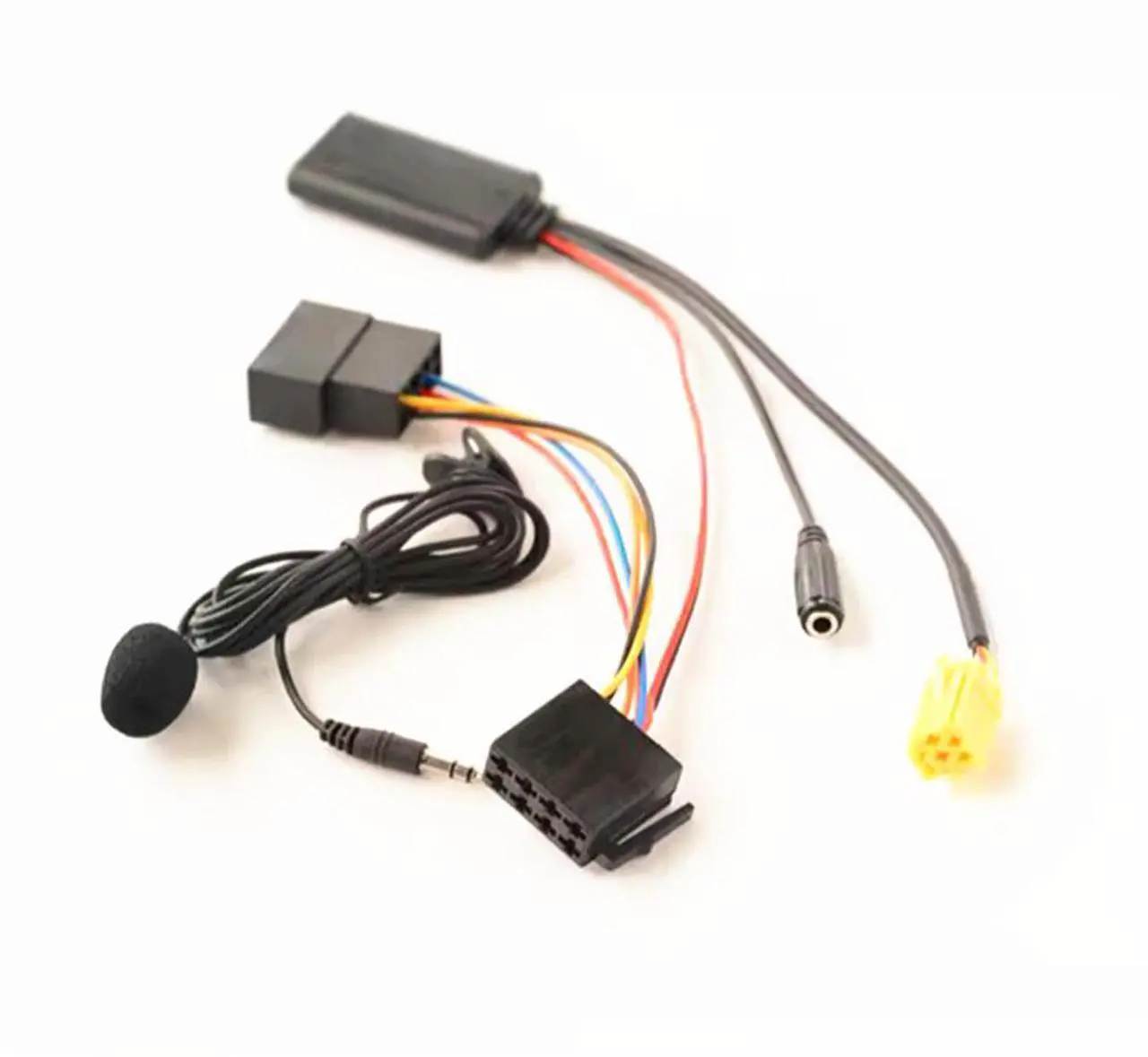 Alt view image 4 of 5 - Furulu Bluetooth 5.0 Aux Cable Microphone Adapter Iso 6Pin With Harness Wire For Fiat Grande Punto Alfa Romeo