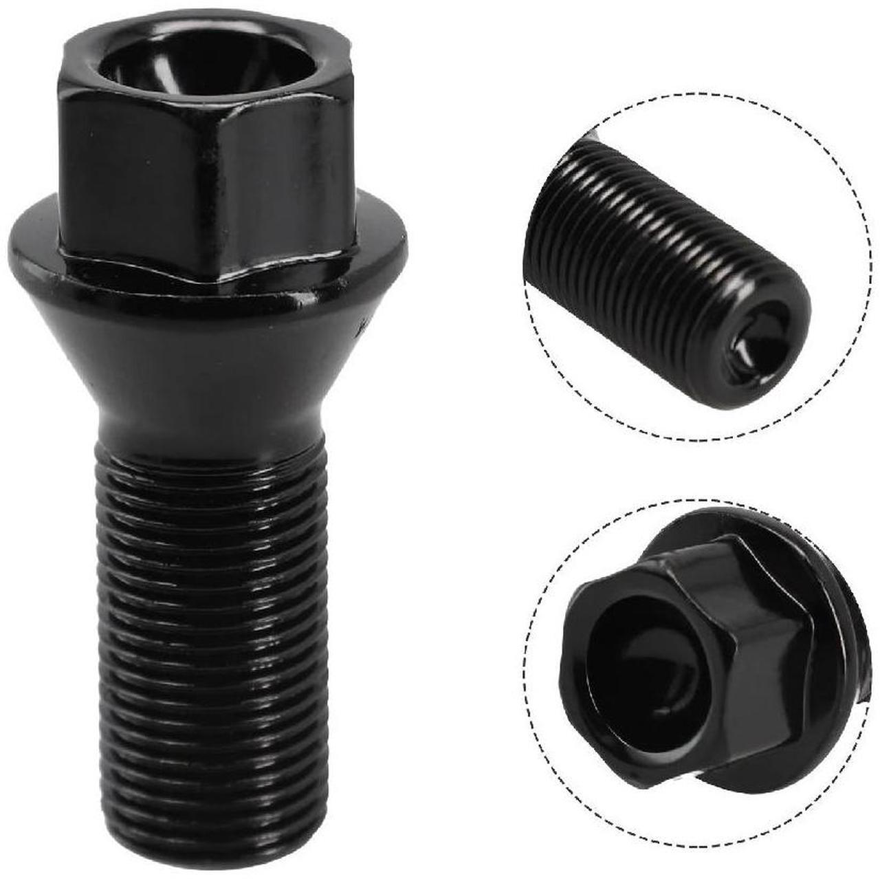 Alt view image 5 of 5 - Paiying 5x Wheel Lug Bolts M14x1.25 For BMW 1 2 3 4 5 6 7 Series X3 X4 X5 X6 36136781151