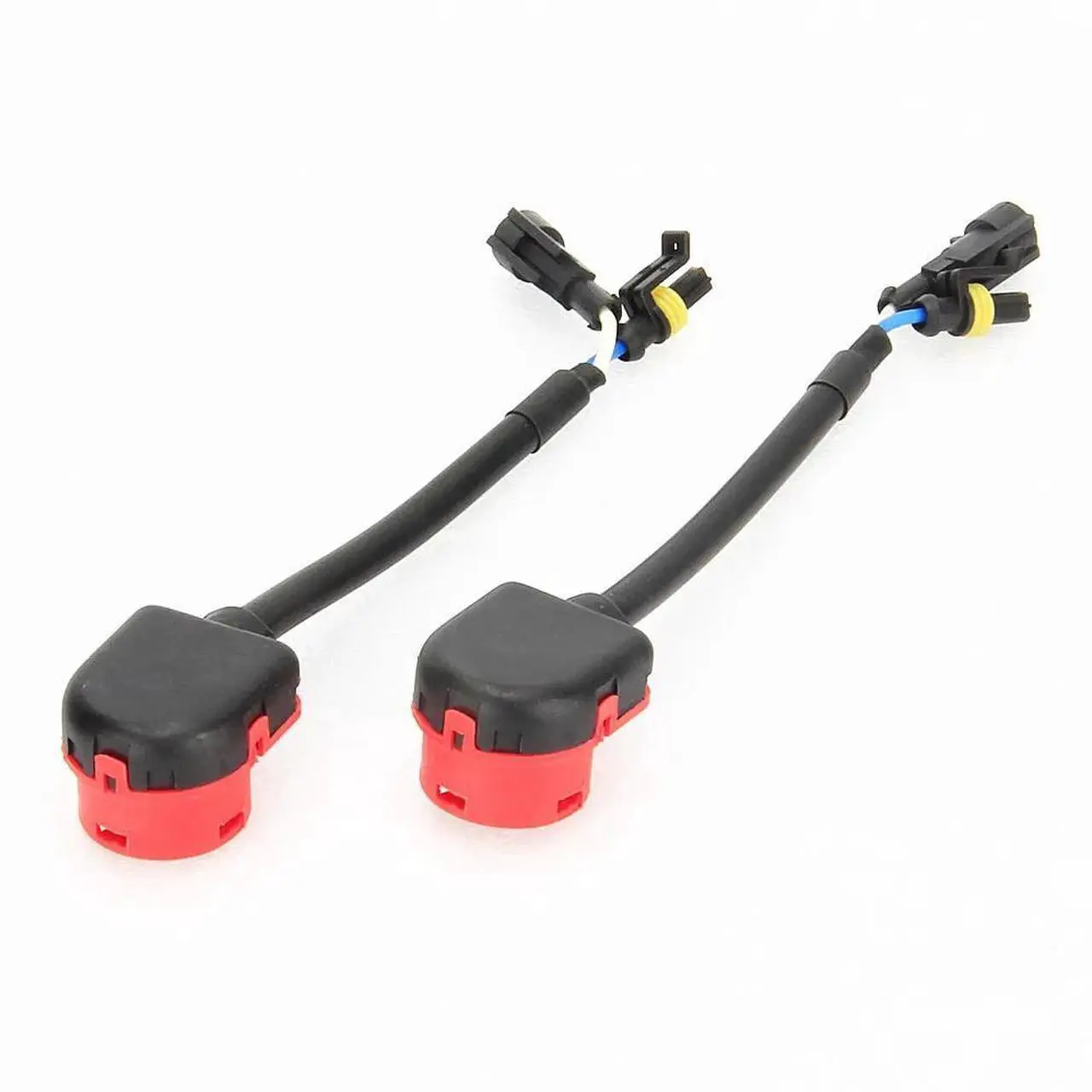Alt view image 3 of 5 - Furulu 2pcs HID Headlight Wiring Harness D2S/D2R Wire Plug Cable AMP adapter Converter