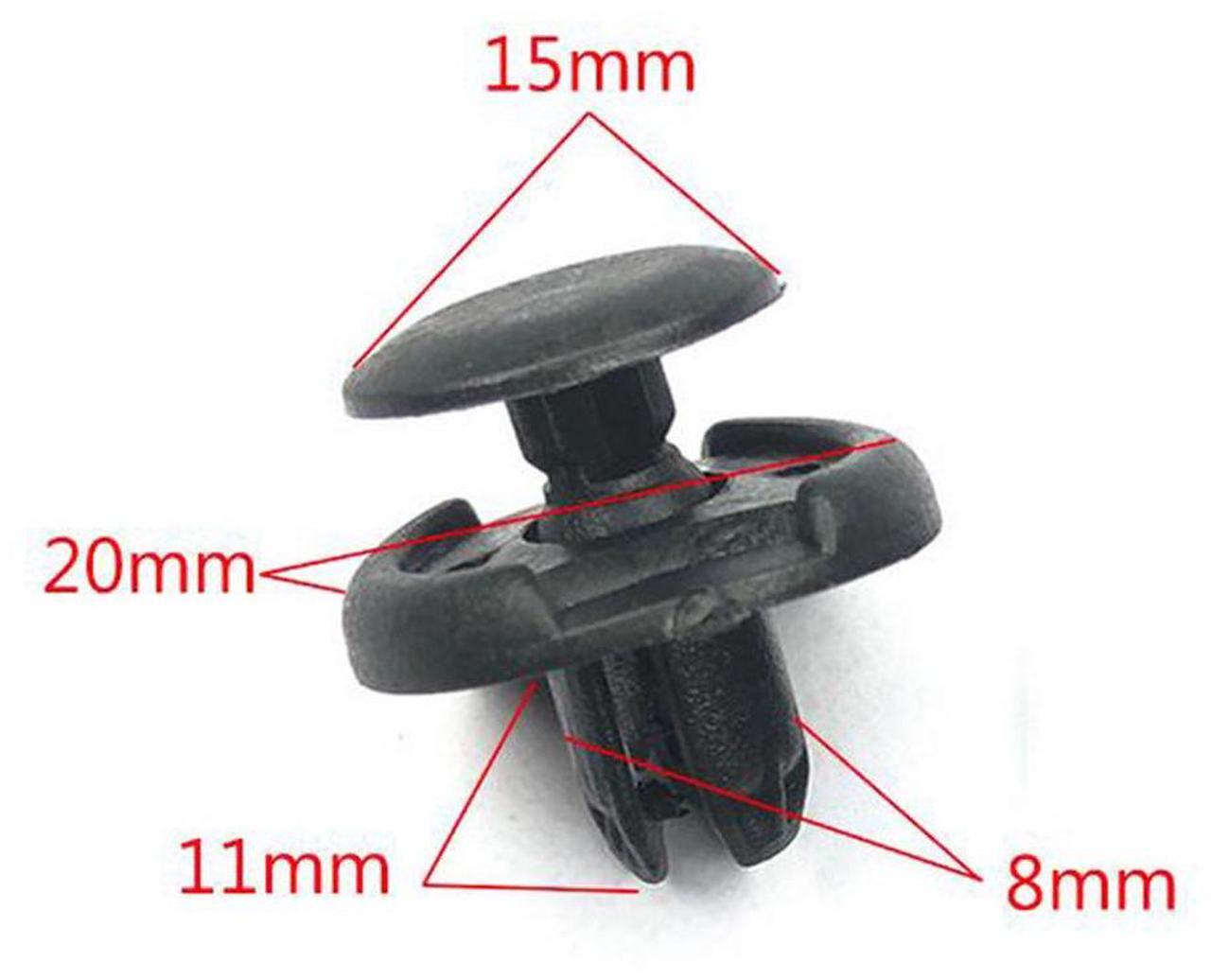 Alt view image 3 of 6 - Furulu 10pcs 91512-SX0-003 Wheel Arch Lining & Splashguard Clips For Honda Civic