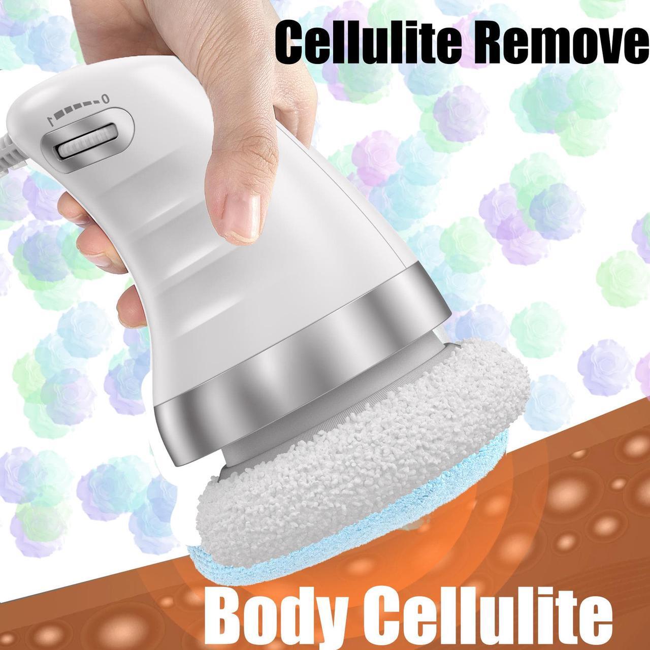 Alt view image 5 of 7 - Cellulite Massager Body Sculpting Machine Handheld Electric Body Cellulite Remover Massager Machine for Neck Shoulders Arm Butt Leg with 6 Massage Washable Pads White