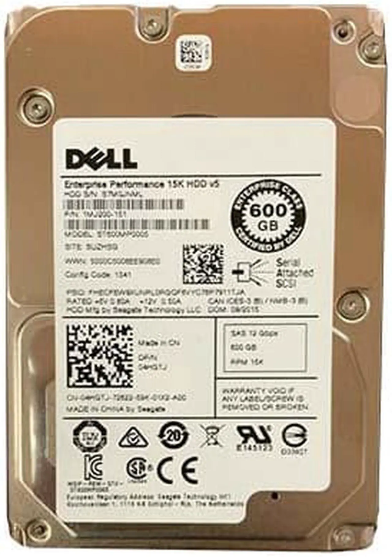Main image of 1MJ200-151 - Seagate Performance 15K.5 600GB 15000RPM SAS 12Gb/s 128MB Cache (512n) 2.5-inch Enterprise Hard Drive