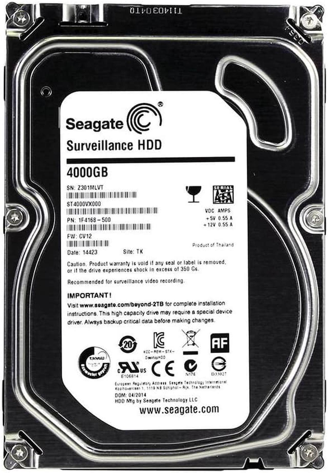 Main image of ST4000VX000 - Seagate Surveillance 4TB 5900RPM SATA 6Gb/s 64MB Cache 3.5-inch Hard Drive
