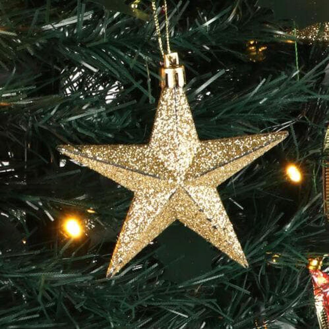 Alt view image 4 of 7 - Christmas Tree Artificial Instant Pull Up Decorated Tree Metal Stand LED 4FT