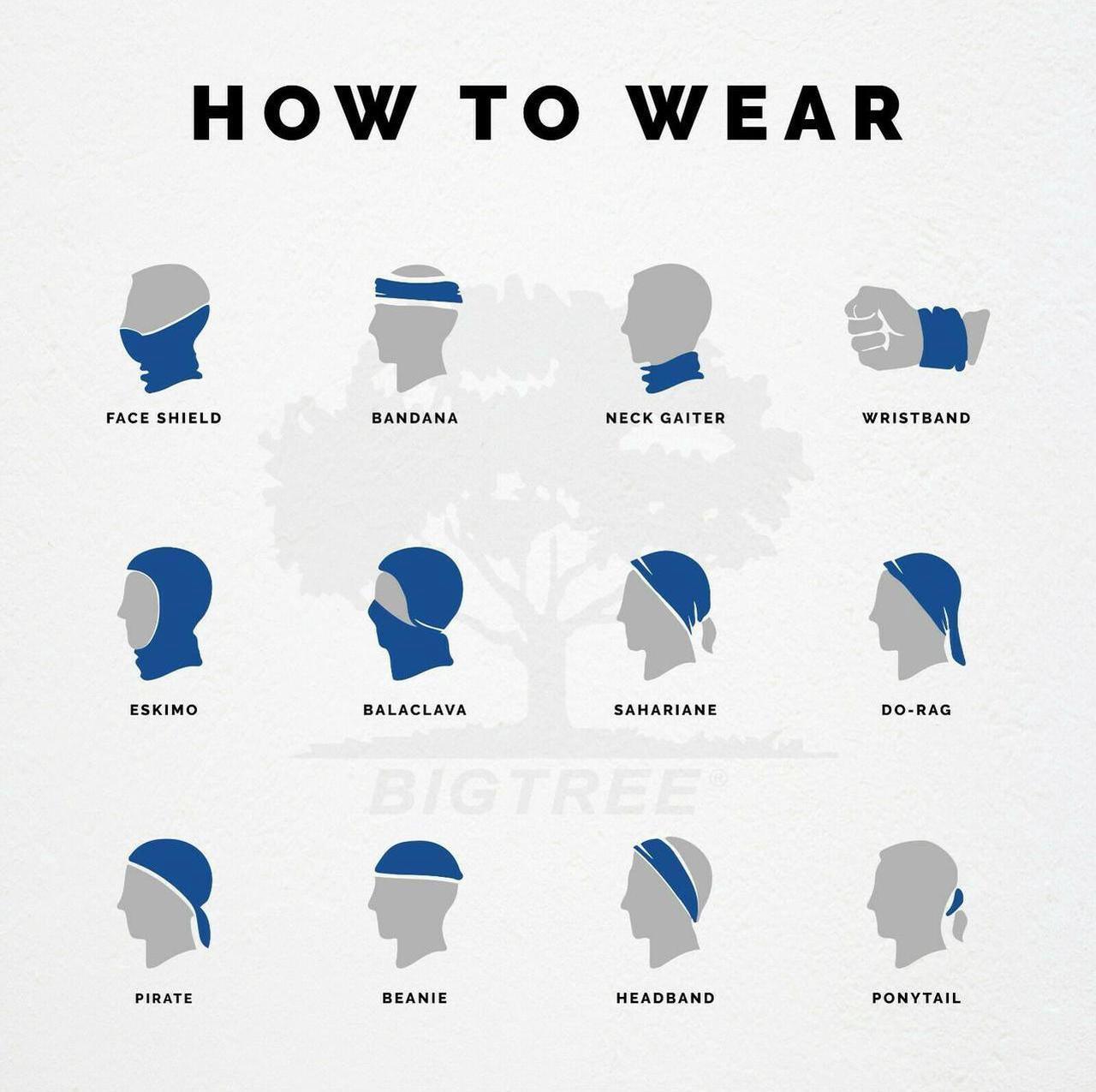 Alt view image 4 of 5 - 4pk Bandana Handkerchief Scarf Headband Hair Tie Hat Liner 100% Cotton Navy
