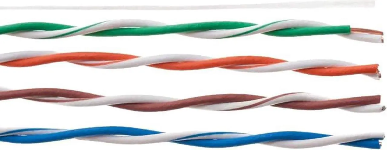 Alt view image 2 of 6 - 1000ft Cat5e Blue Solid 24AWG Shielded Cable FTP Cat5 Bulk Network Wire (Unshielded (FTP), Blue)
