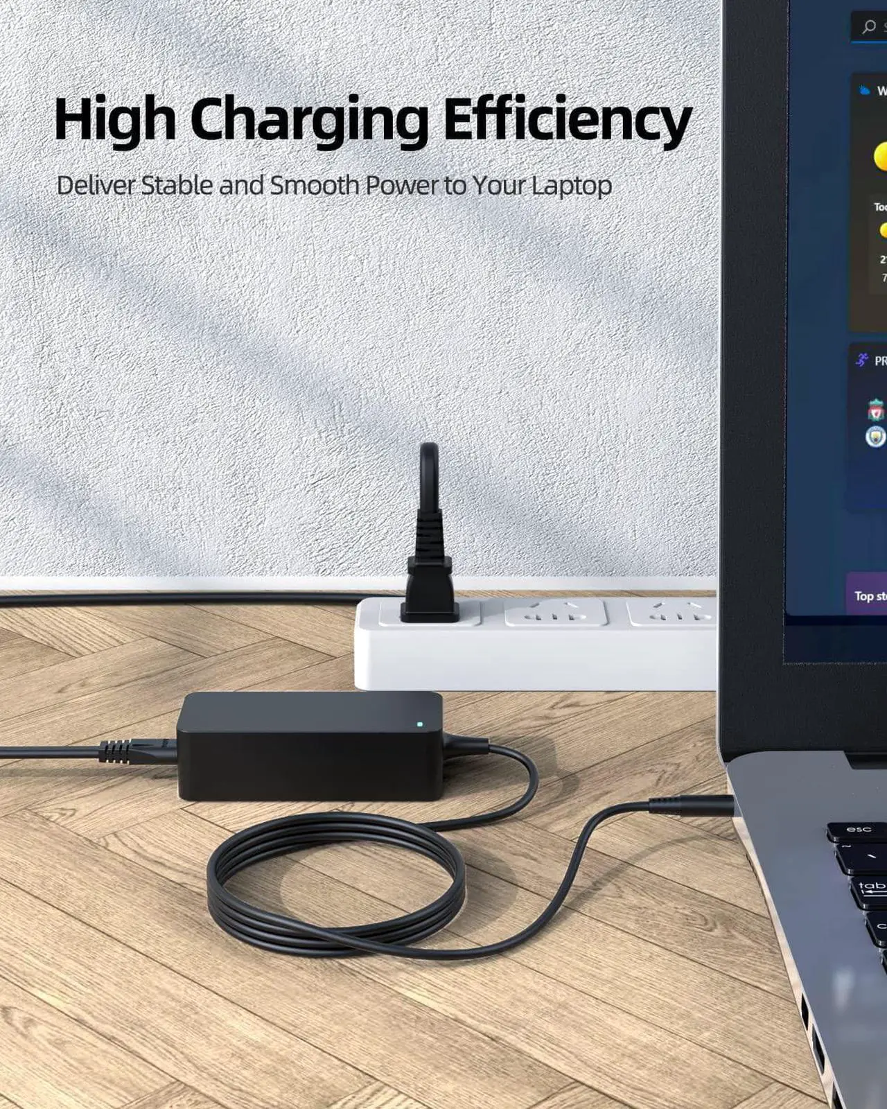 Alt view image 6 of 7 - Charger for  Laptop Charger Portable 65W 45W for All  Inspiron Latitude Vostro Round Power Connector (Safety Certified by UL)