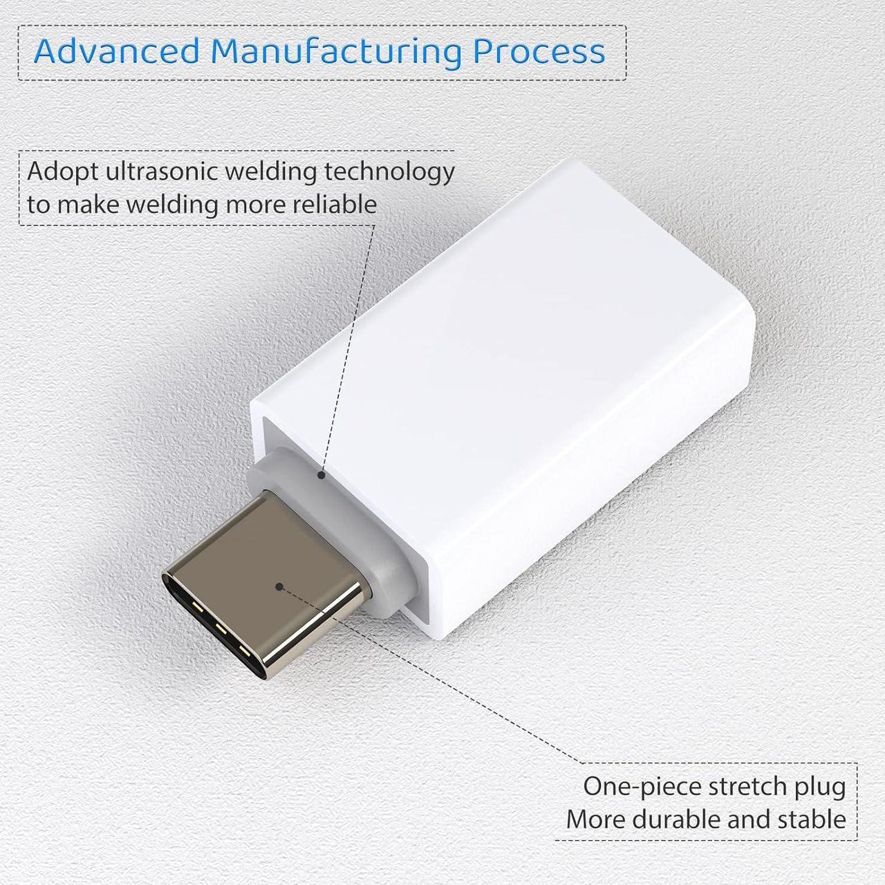 Alt view image 5 of 7 - USB C to USB Adapter Pack-2 USB-C Male to USB 3.0 Female Adapter for iPhone 16/15 MacBook Pro iMac iPad Pro/mini 6 Pixel 6 5 4 xl USB C Wall Plug Charger and Any Type C or Thunderbolt 4/3 Devices