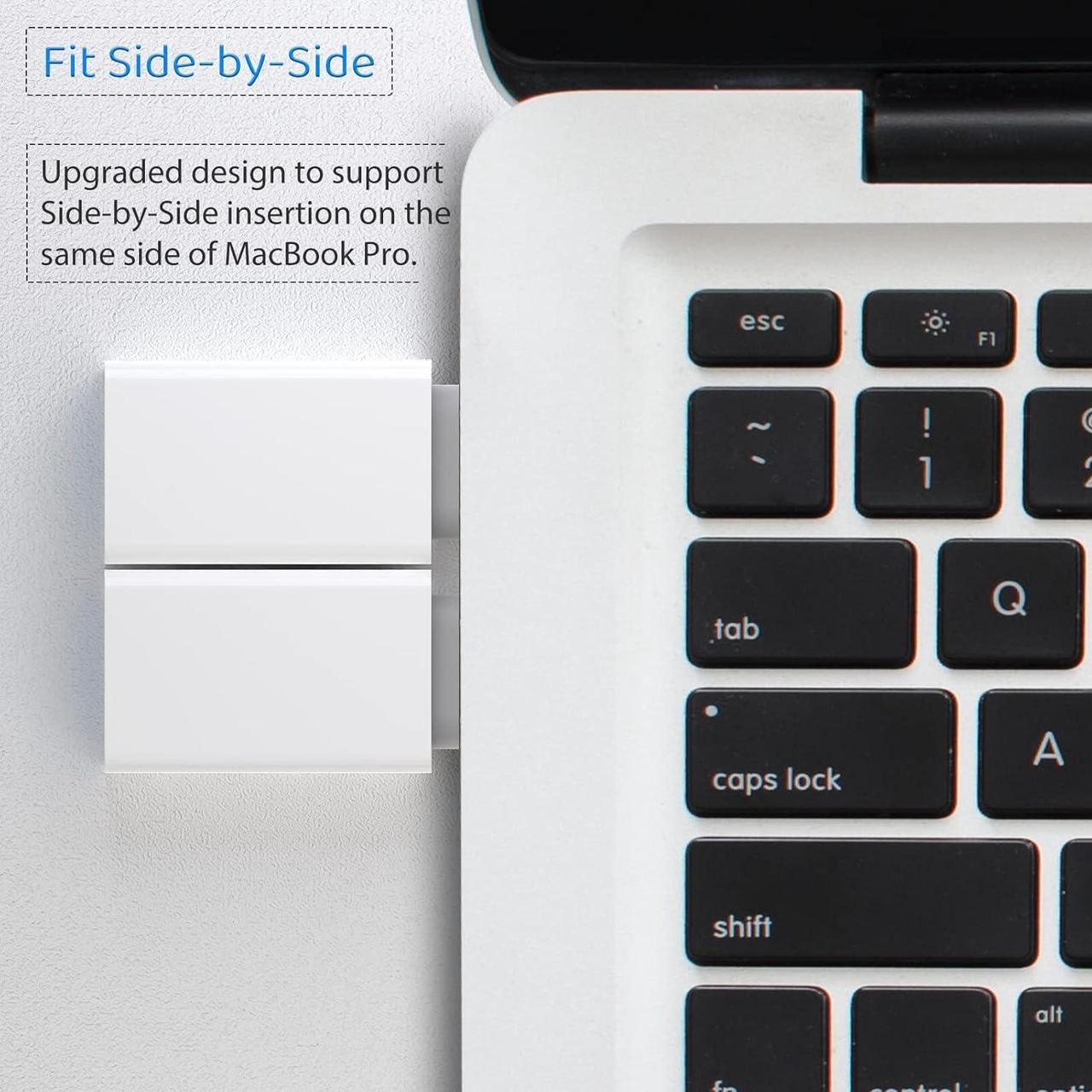 Alt view image 3 of 7 - USB C to USB Adapter Pack-2 USB-C Male to USB 3.0 Female Adapter for iPhone 16/15 MacBook Pro iMac iPad Pro/mini 6 Pixel 6 5 4 xl USB C Wall Plug Charger and Any Type C or Thunderbolt 4/3 Devices