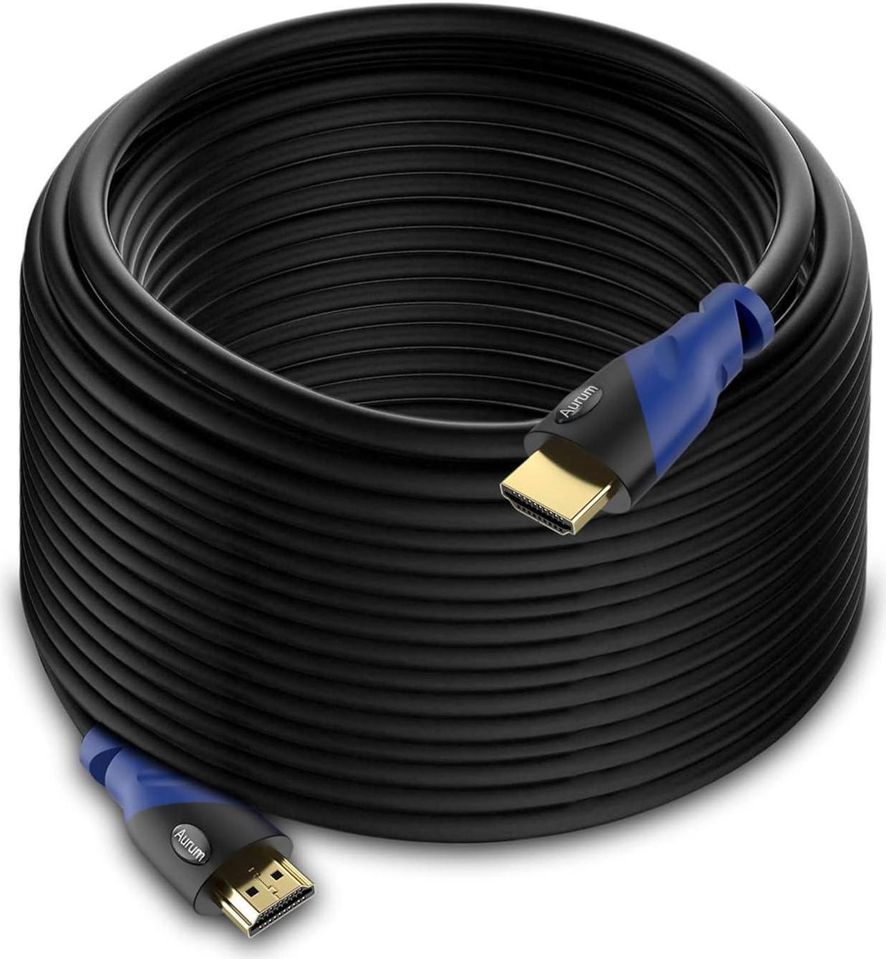 Alt view image 7 of 7 - AURUM CABLES 4K HDMI Cable 50ft Long, 4K@60Hz High Speed HDMI Cord with Ethernet, Supports UHD Resolution, ARC, 3D, CL3 Certified - Compatible with HDTV, PC, Laptop, PS3, Xbox, Blu-ray