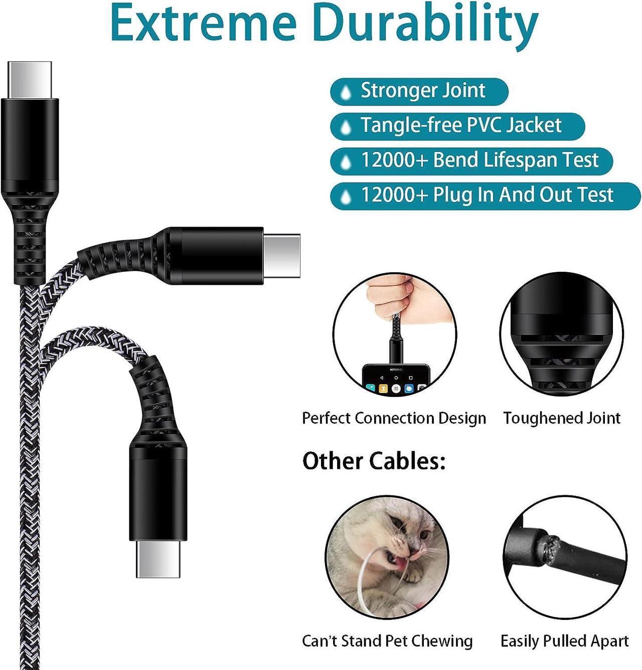 Alt view image 6 of 7 - Android Charger, 3A Power Adapter Phone Fast Charging Box Plug Cube, 6FT 9FT Type C Cable Cords for Samsung Galaxy S25 A16 A15 5G A35 A36 A26 A56 A55 S24 Ultra A25 S23 FE S22 iPhone 16e 16 Pro Max 15