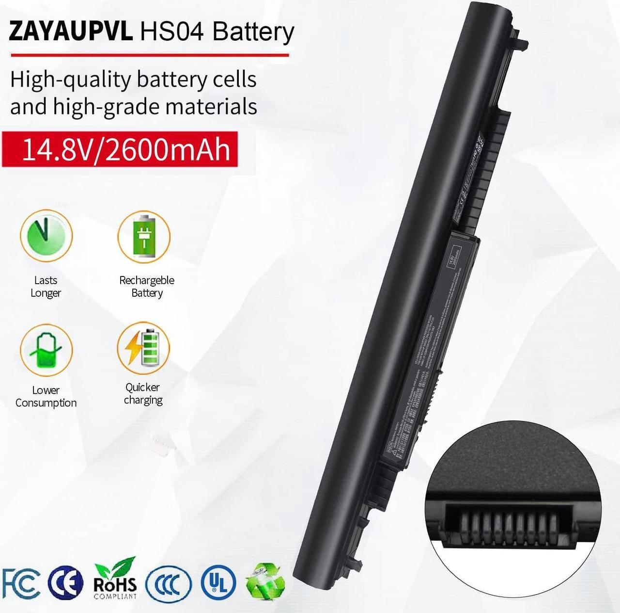 Alt view image 3 of 6 - HS03 Rechargeable Battery for HP Spare 807956-001 807957-001 HS04 15-AY039WM 15-AY041WM 15-AY009DX 15-AY052NR 15-AF131DX 15-AY013DX 15-AY014DX 15-AY103DX 15-AY083NR 15-AY020NR 17-X037CL 17-X115DX