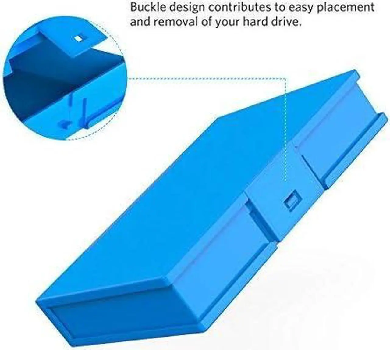 Alt view image 5 of 6 - 3.5 Inch Hard Drive Case HDD Protective Box with Shockproof Dustproof and Anti-static Function Storage Case for 3.5 inch HDDs 6 Pack Orange/Blue/Gray (HPFx6)
