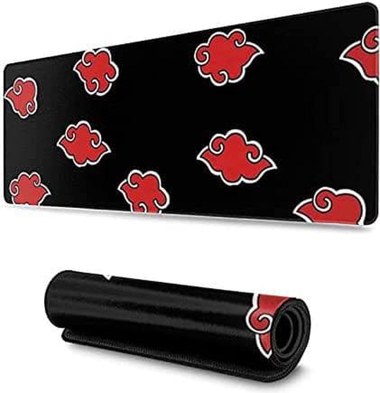 Main image of Itachi Akatsuki Mouse pad Gaming Large Anime Cute Big Black and red Desk pad Long Funny Cool Extra Hard Heated Keyboard mat