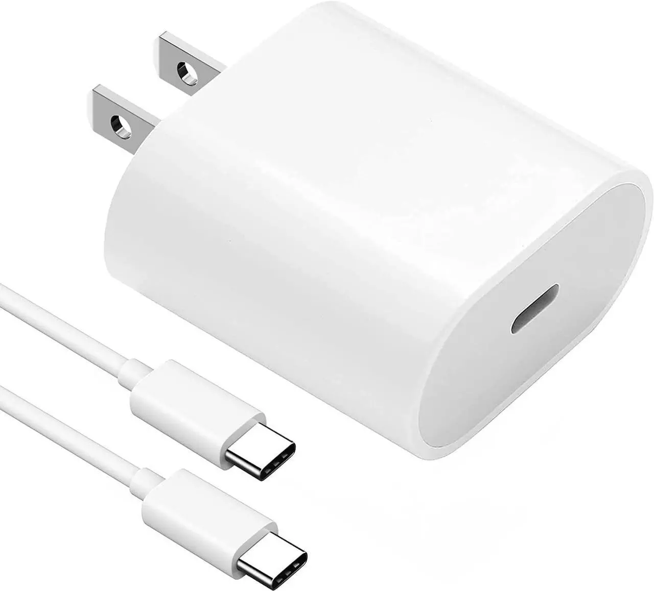 Main image of 20W USB C Fast Charger for iPad Pro 13/12.9/11 inch, iPad Air 13/11 inch/5/4th Generation, iPad 10th Generation, iPad 11th, iPad Mini 6/7, Fast Charger Block with 6.6ft USB C to C Charging Cable
