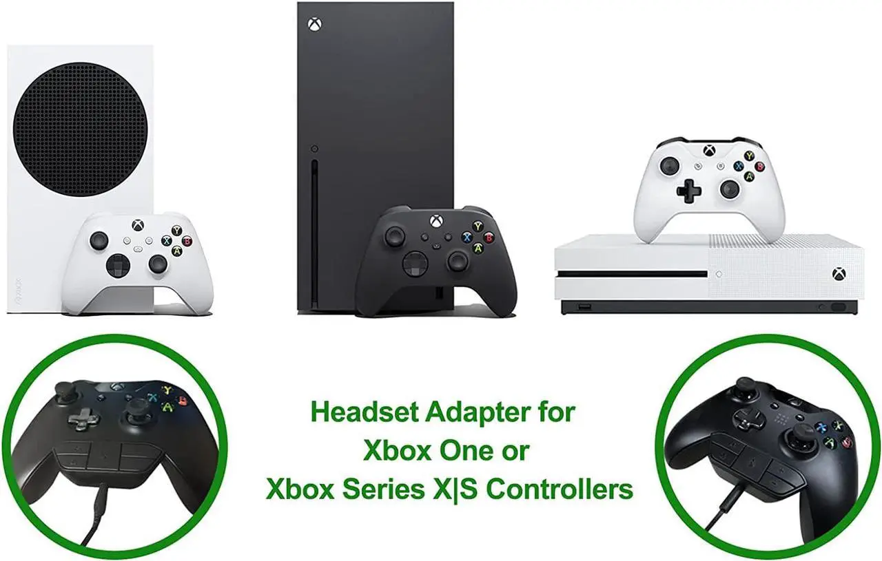 Alt view image 3 of 5 - Plauduct Stereo Headset Adapter for Xbox One/One S/Elite 1&2/for Xbox Series X|S Controllers, Mic Headphone Adapter for Xbox One Controller, Audio Kit for Xbox One Xbox Series S|X