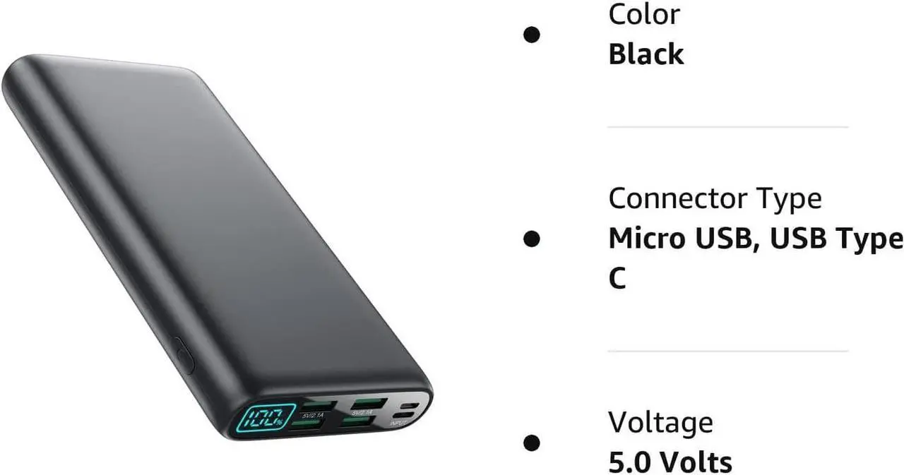 Alt view image 7 of 7 - Portable Charger 38800mAh,LCD Display Power Bank,4 USB Outputs Battery Pack Backup, USB-C in&out Dual Input Phone Charging Compatible with iPhone 15/14/13 Pro Max/12,Android Samsung Galaxy Pixel Nexus