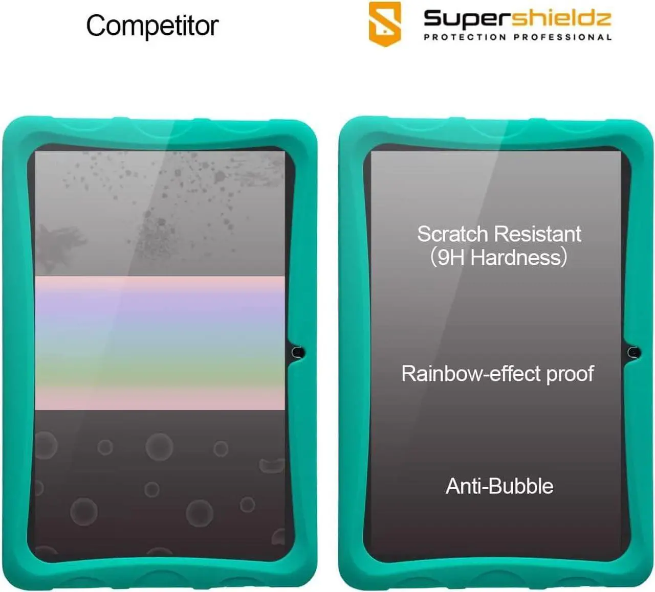 Alt view image 2 of 4 - (2 Pack) Designed for Onn 10/10.1 inch Kids Tablet (2022 3rd Gen) Screen Protector (Tempered Glass) Anti Scratch Bubble Free