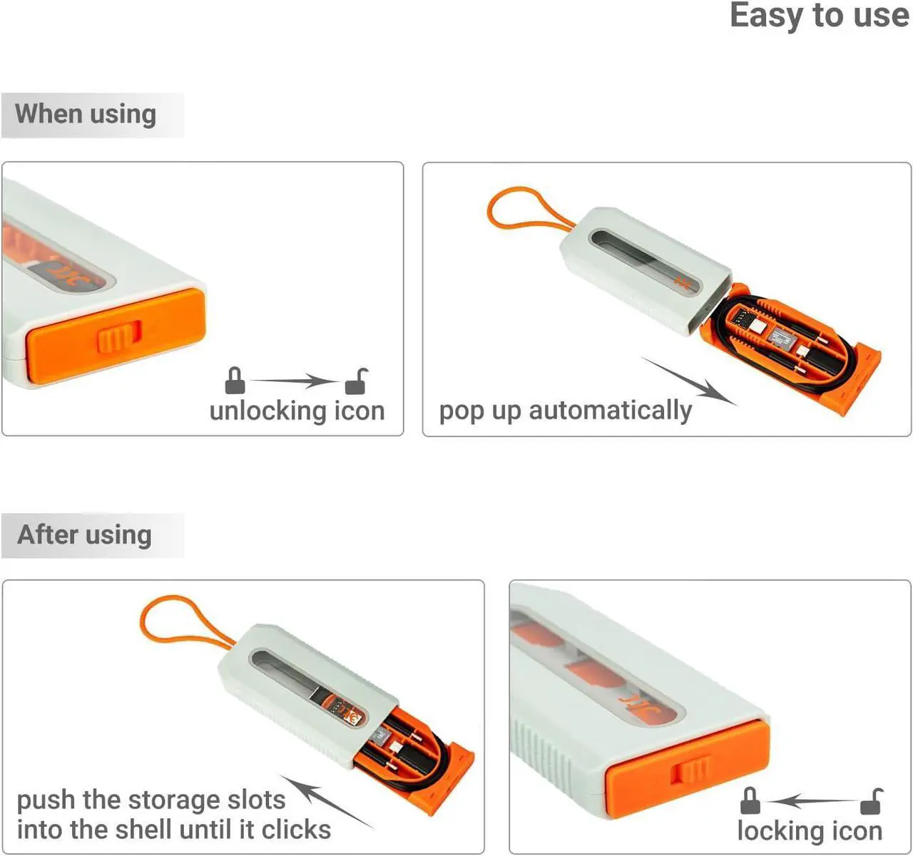 Alt view image 6 of 7 - 5 in 1 Data Cable Adapter Kit Data Cable Transfer Storage with Micro USB Type-A OTG Adapter 1.8ft Data and Charger Cable Charging Cable Convertor for Travel Hold 2 Micro SD 2 Nano SIM Cards