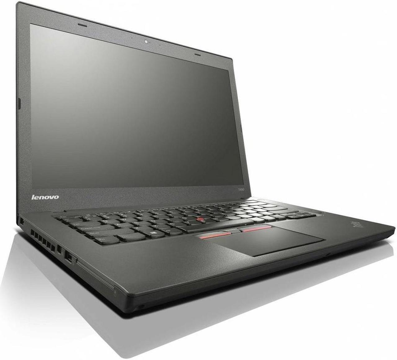 Refurbished (Good) - Lenovo Thinkpad T450 14" Screen Laptop, Intel Core i7-5th Gen., 2.6GHz, 8GB RAM, 240GB SSD, Windows 10 Pro.