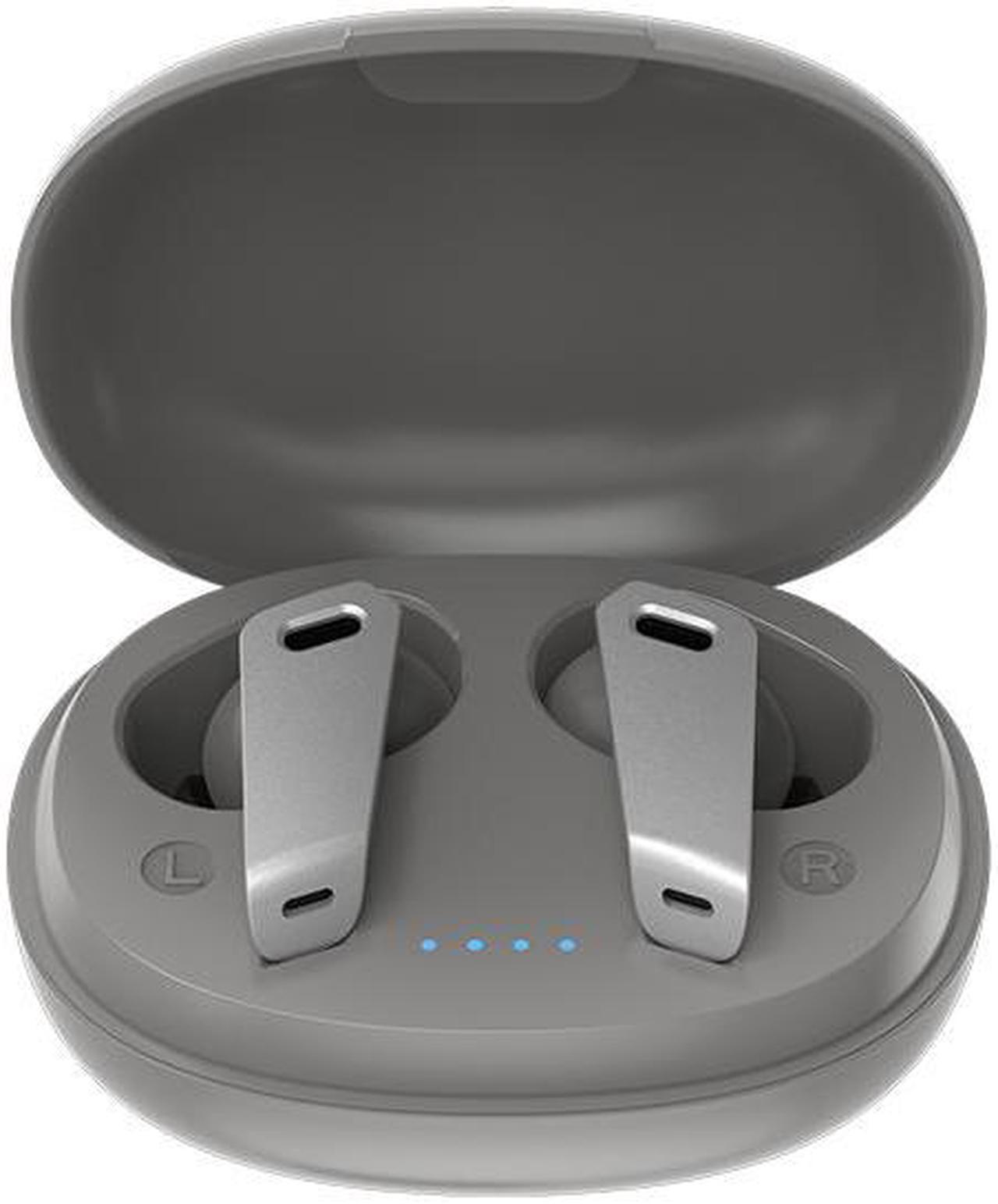 Main image of HEQING Wireless Earbuds Bluetooth 5.2 in Ear Buds Light-Weight Headphones,Deep Bass Sound with Charging Case, Clear Calls Earphones for Sports Workout Gray