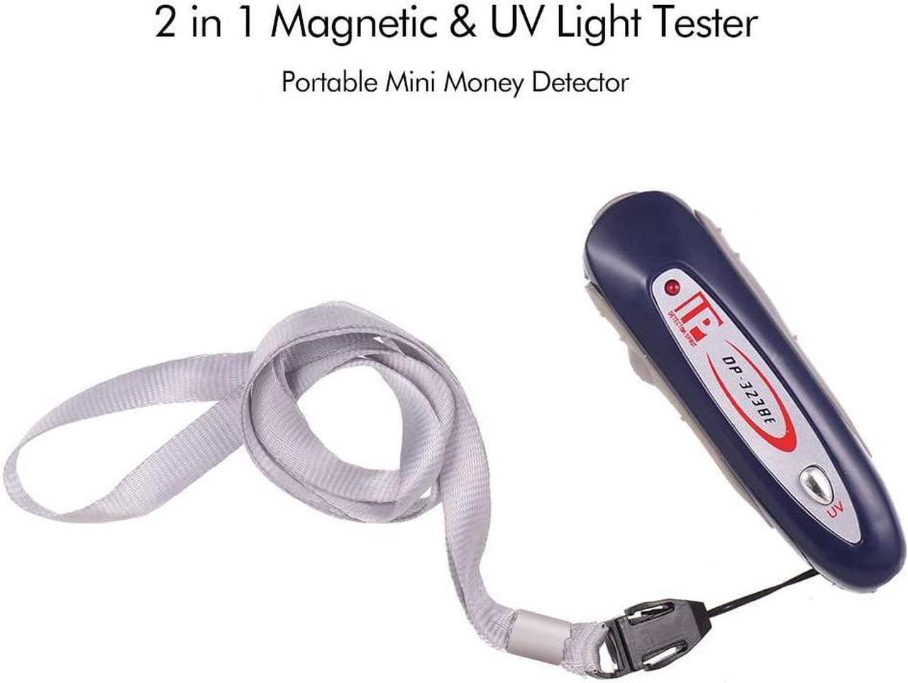 Alt view image 6 of 7 - UV Currency Money Detector, Portable Mini 2 in 1 UV Currency Money Note Detector Counterfeit Checker with Lanyard Magnetic Detector Keychain
