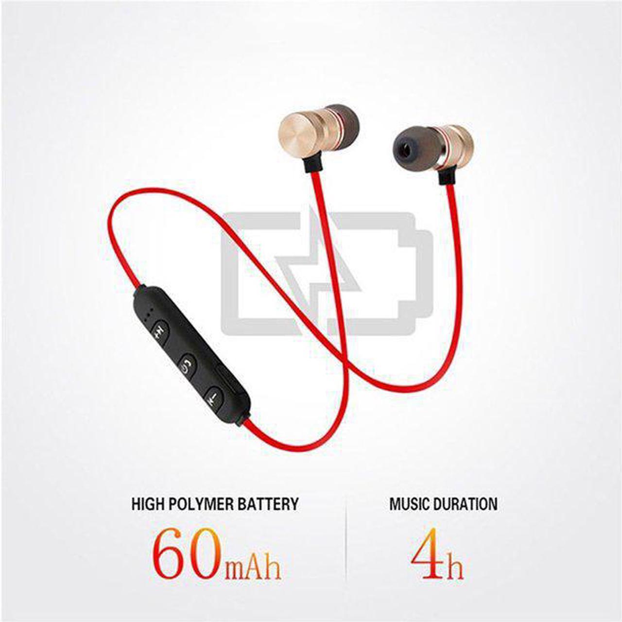 JIMTAB Earbuds Sport Magnetic Wireless Headphones Stereo Music Earbuds Metal Earbuds With Mic For All Phones Gifts for Man