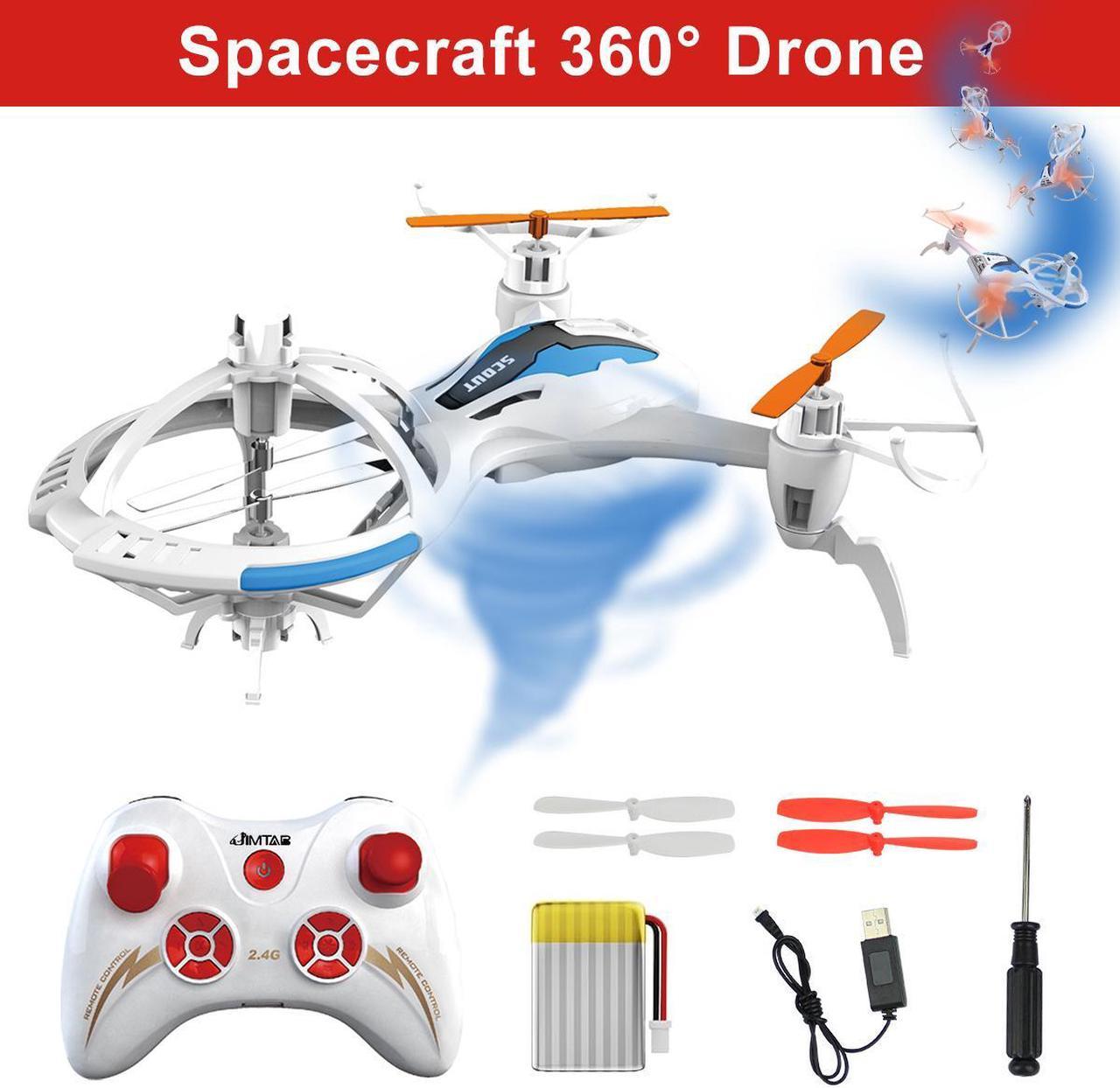 JIMTAB Lightning Fast Mini RC Drone M71 Spacecraft 360°Eversion 4CH 6-Axis 2.4G RC Quadcopter