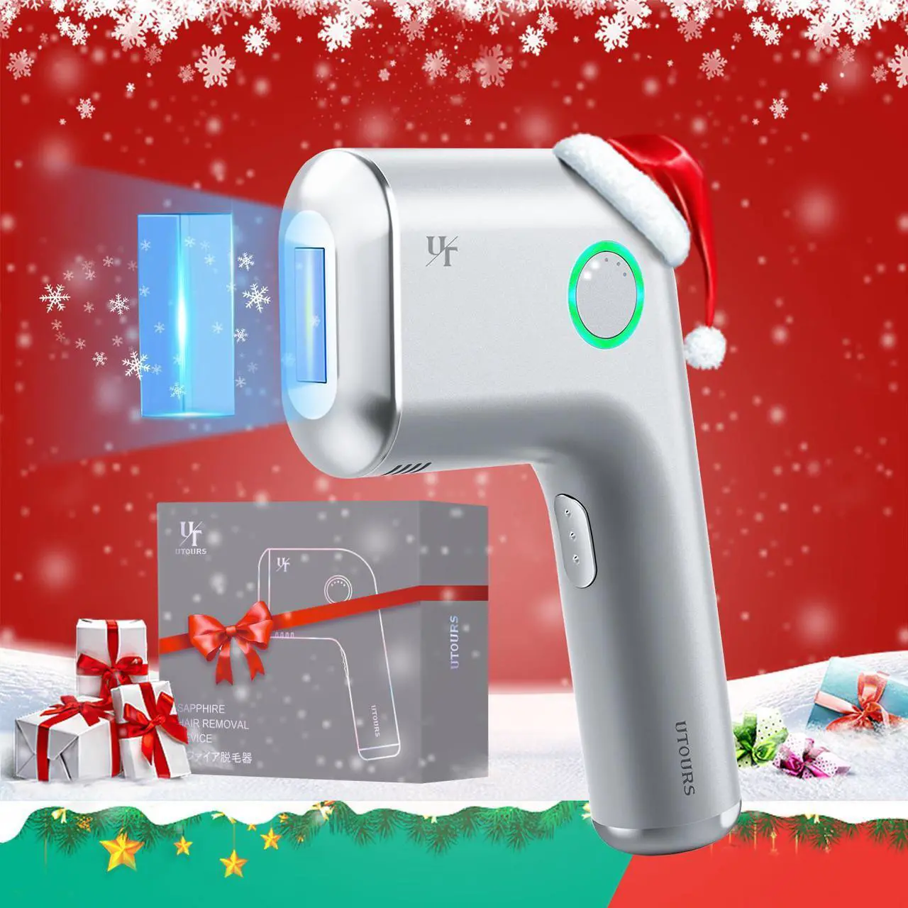 Main image of Summer IPL Laser Hair Removal for Women and Men, Painless Hair Removal Device, Fast Cooling, Safe and Long-Lasting, Reduces Body and Facial Hair Growth