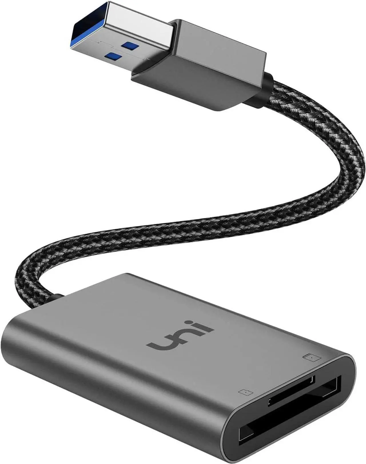 Main image of SD Card Reader High-Speed USB 3.0 to Micro SD Card Adapter Aluminum Computer Memory Card Reader Dual Slots for SD/SDXC/SDHC/MMC/Micro SDXC/TF/Micro SDHC | Laptop PC and More