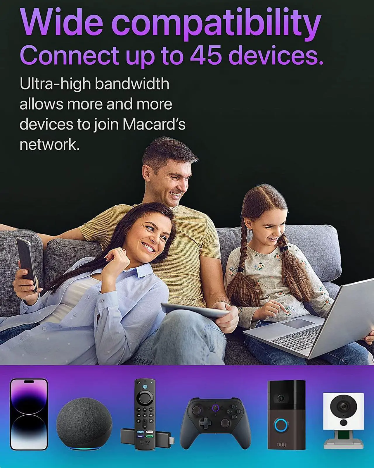 Alt view image 5 of 6 - Fastest WiFi Extender/Booster | Latest Release Up to 74% Faster | Broader Coverage Than Ever WiFi Extenders Signal Booster for Home | Internet Booster WiFi Repeater, w/Ethernet Port, Made for USA