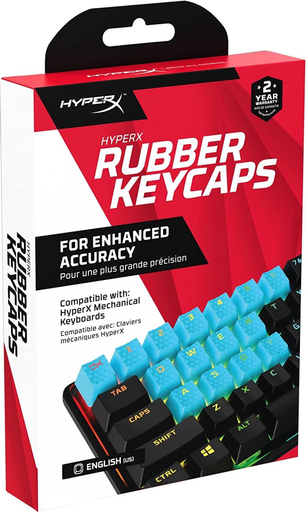 HyperX Rubber Keycaps  Gaming Accessory Kit, 19 Keys, English (US) Layout, Blue