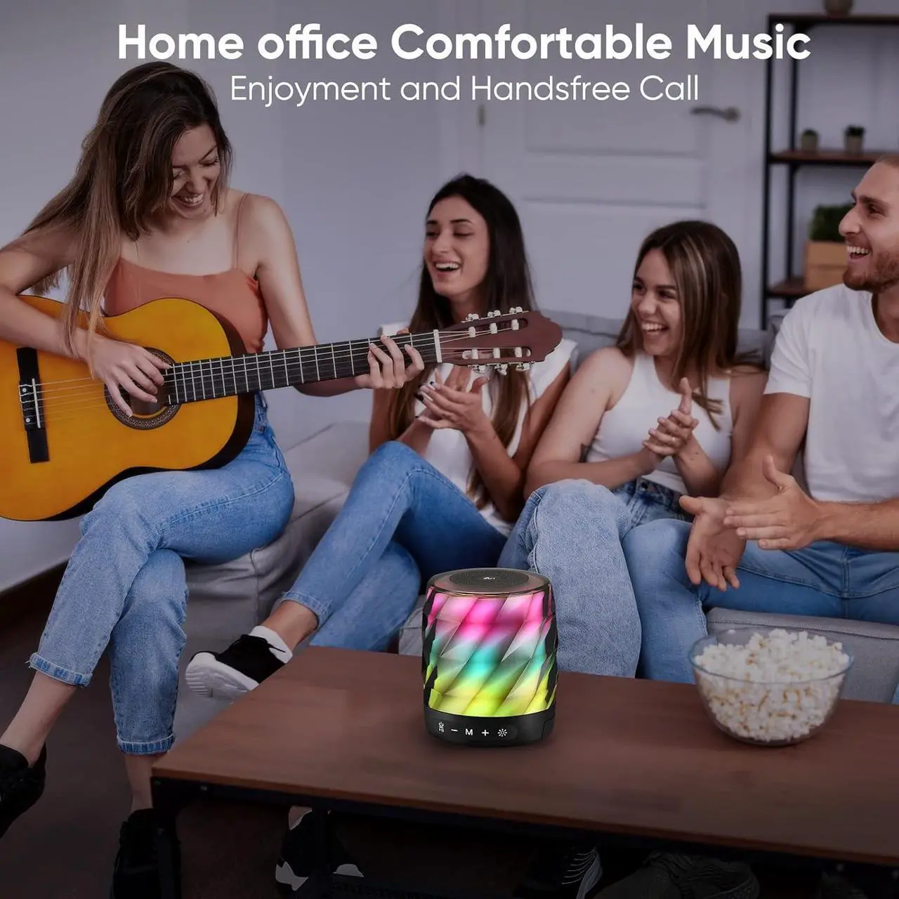 Alt view image 7 of 7 - LFS Bluetooth Speakers,Premium 20W Sound Portable Speakers Bluetooth Wireless,TWS Bluetooth 5.0 Outdoor Speakers with Stable Connection,LED Lights Waterproof Bluetooth Speaker,20H playtime