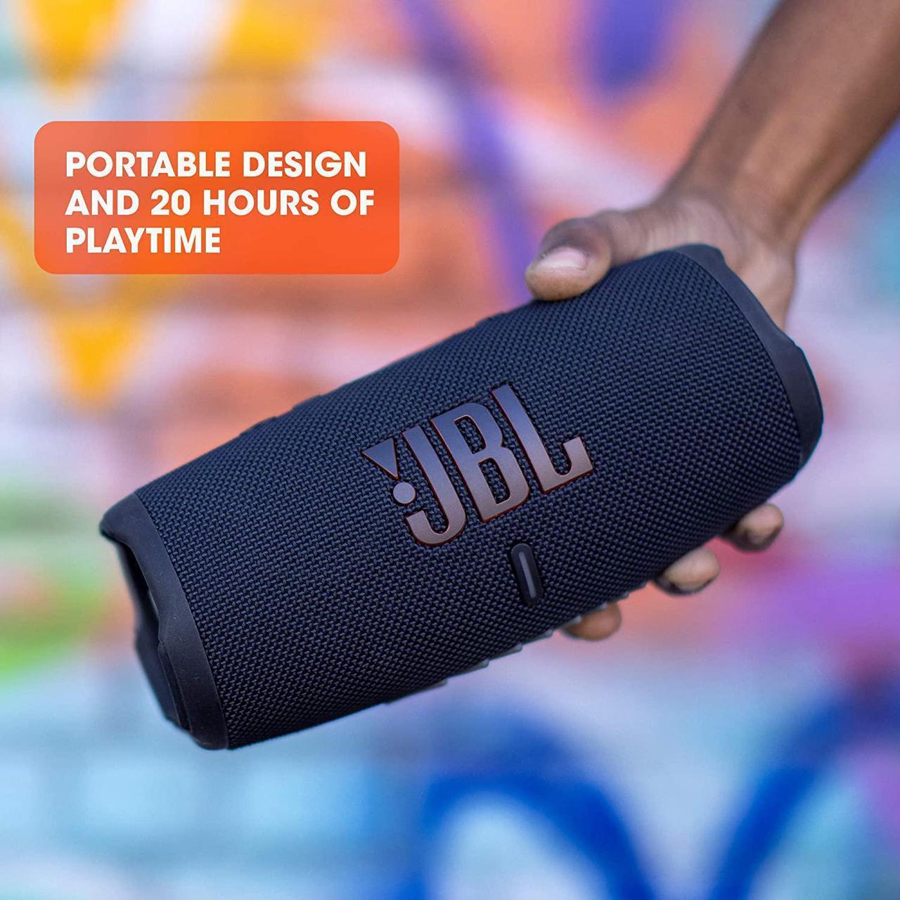 Alt view image 4 of 6 - JBL CHARGE 5 - Portable Bluetooth Speaker with IP67 Waterproof and USB Charge out - Black